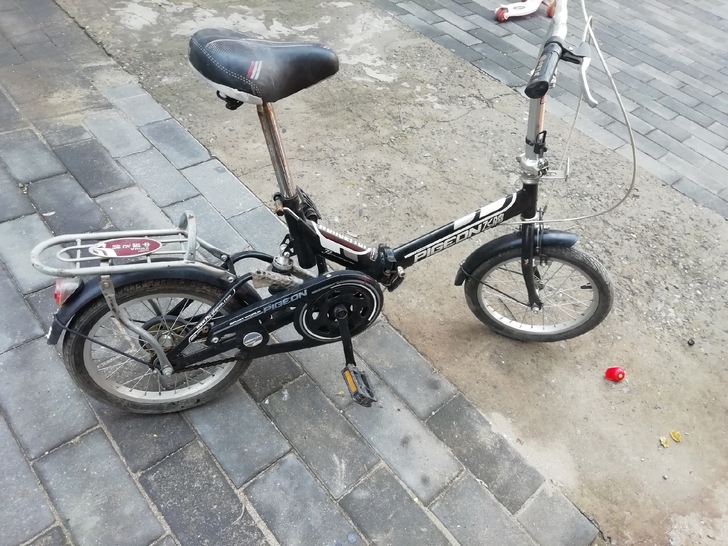 闲置九成新永久折叠自行车，昌平县城自取，1...