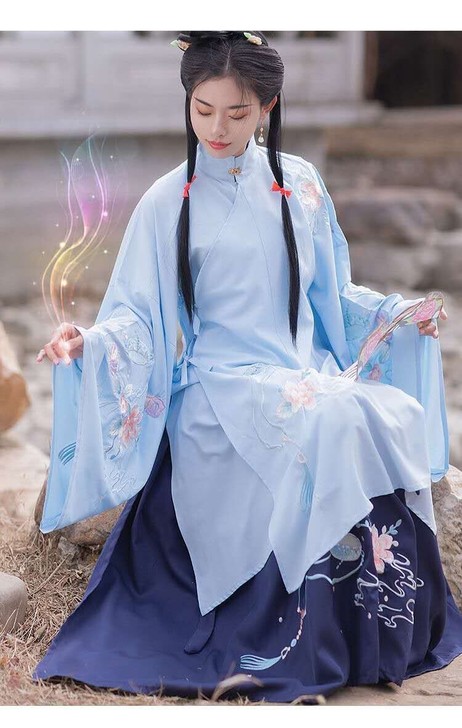 汉韵庭明制长衫白菜汉服