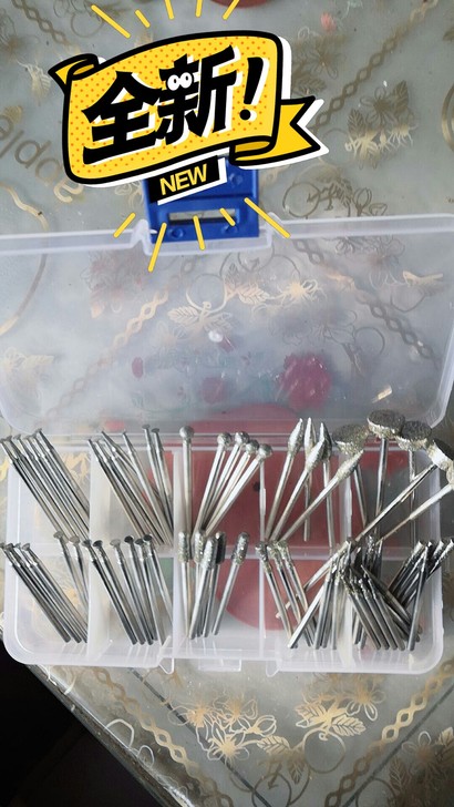 70支金刚石玉雕工具原石打磨去皮翡翠开窗电...