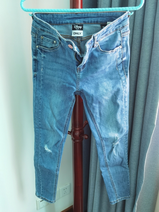 only牛仔裤，蓝色，小脚裤，26码，9....