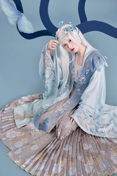 『出』七月夕 雪姬 原创早秋新款对襟短衫宋...