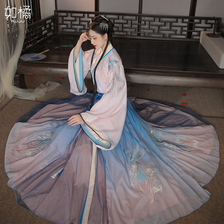 汉服女中国风原创仙女仙气改良晋制古装广袖流...