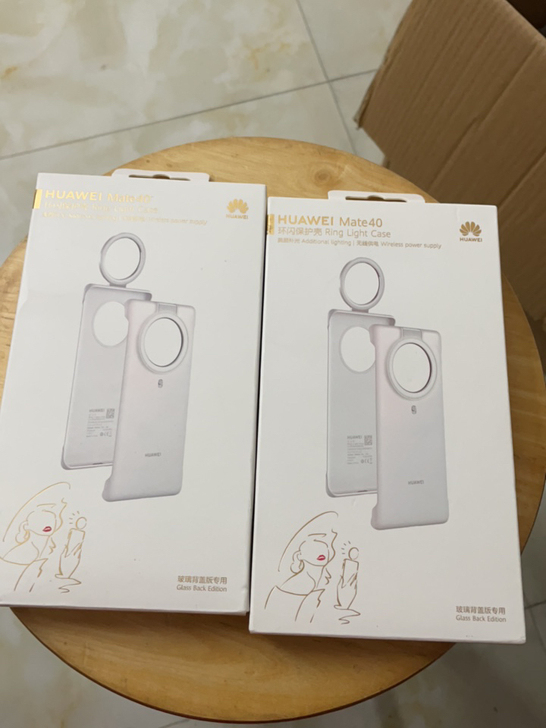 华为Mate40环闪保护壳玻璃背盖版专用，...