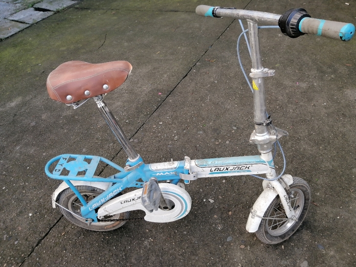 折叠自行车，8成多新，12寸，小孩大人都可...