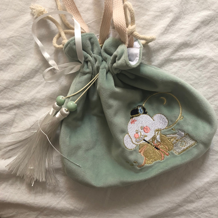 宋朝展览清明上河图展览周边古风汉服配饰小挎...