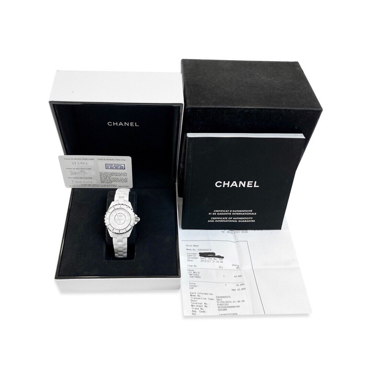 香奈儿J12系列H3442   白色陶瓷表...