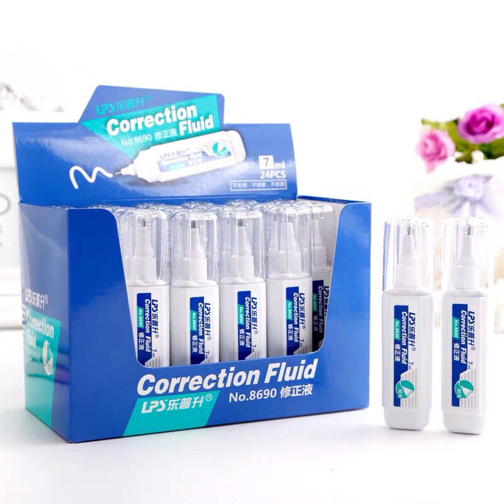 乐普升8690快干型涂改液/铁嘴修正液修饰...