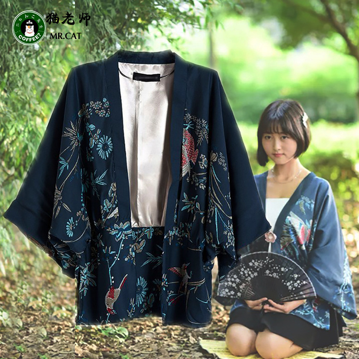 猫老师 夏季新款女装日系开衫外套 COS复...