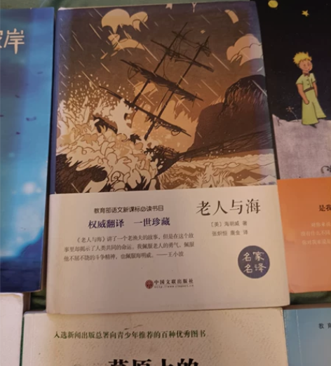 《老人与海》 主业还有其他好书哦 有初中必...