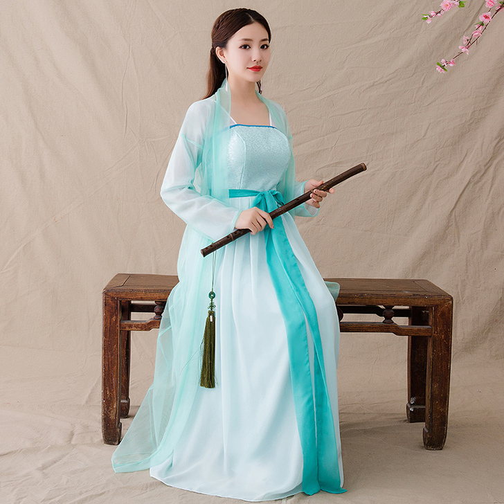 2019新款日常古装清新飘逸成人礼舞台表演...