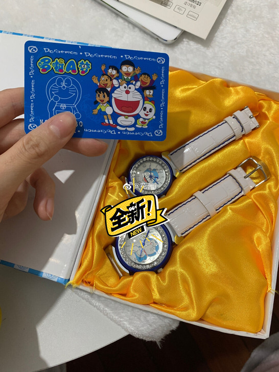 哆啦A梦情侣亲子走针手表 闲置