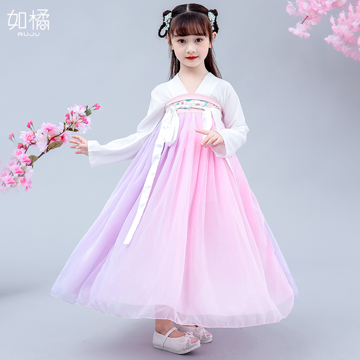 【礼遇价】儿童汉服女童中国风超仙12岁女孩...