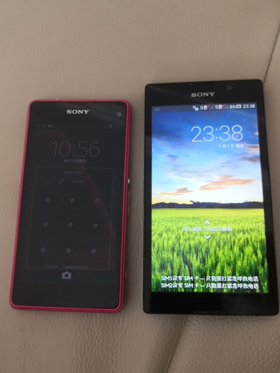 索尼S39H另一个不知道什么型号都能开机，...