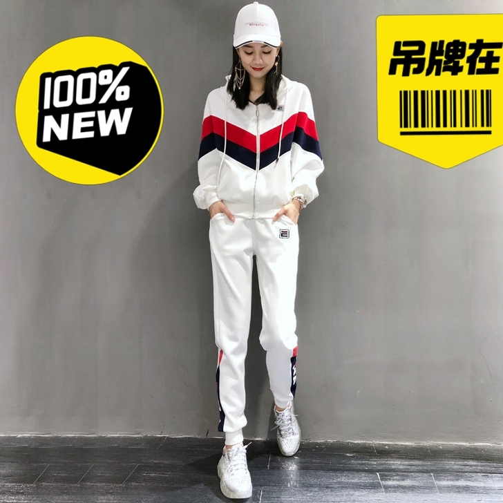 【炒鸡好看】全新春秋休闲运动套装女新款韩版...