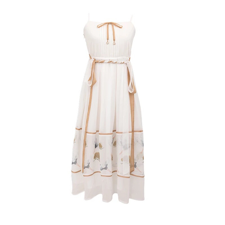 【韶鹤引】徐娇织羽集日常汉服元素服吊带裙防...