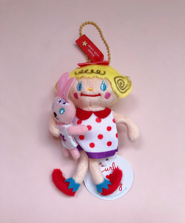 这是一款全新的curly卷毛女孩挂件，喜欢...