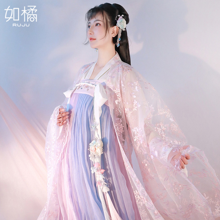 汉服女中国风原创齐胸仙女古装仙气飘逸古风超...