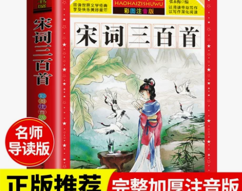 宋词三百首正版全集注音版小学生必背古诗词3...