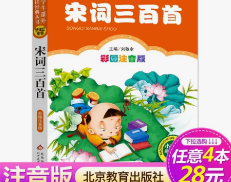 正版 宋词三百首 彩图注音版