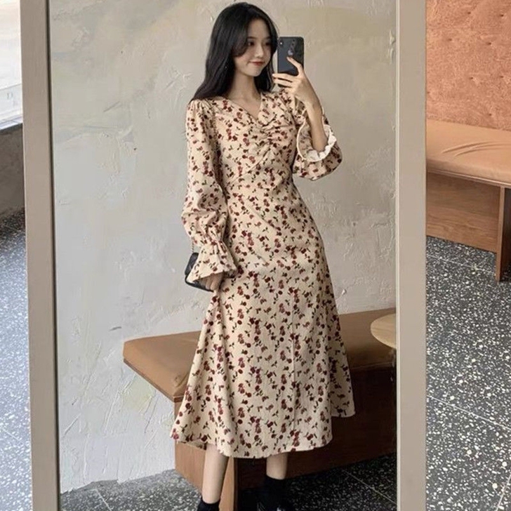 全新 碎花连衣裙