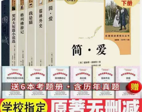 九年级下册必读名著人教版儒林外史简爱我是猫...