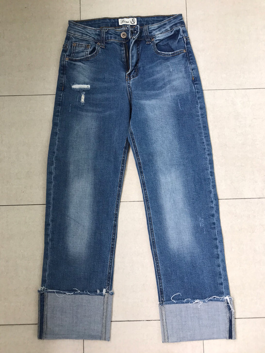 蓝色牛仔裤阔腿裤，27码，很显瘦，购入价2...