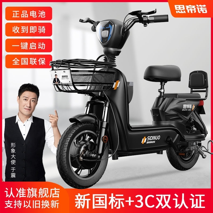 全新 电瓶车小型思帝诺新国标48V新款电动...