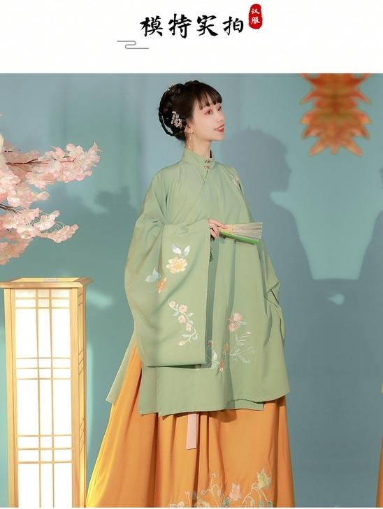 立领长衫春秋款