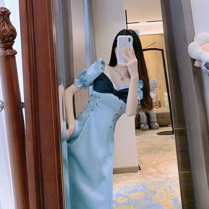 限时优惠全新  赫本风宫廷法式连衣裙女春夏...