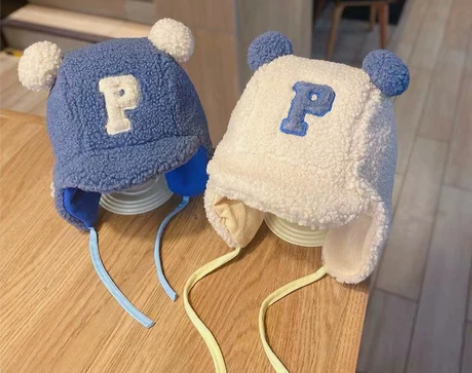 宝宝帽子秋冬季女童冬款男宝宝护耳毛绒帽冬天...