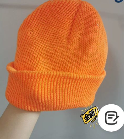 亮色瓜皮帽个性潮流糖果色光板毛线帽子秋冬保...