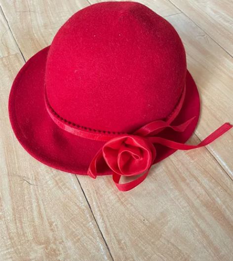 东大门白色仿羊毛呢爵士帽子女秋冬英伦复古风...