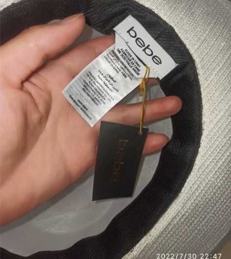 捡漏孤品古着帽，bebe白色闪亮礼帽 一共...