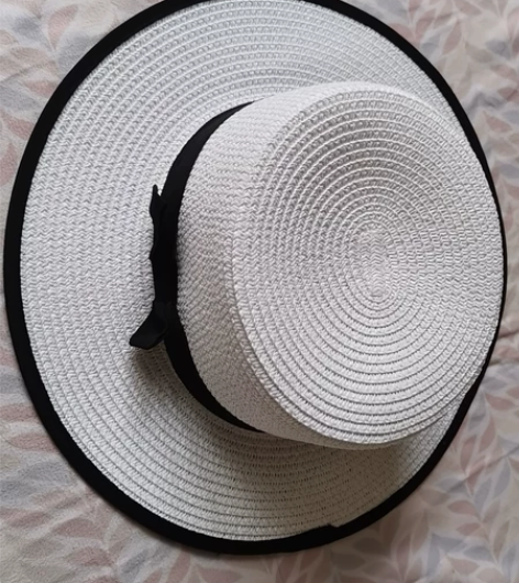 帽子女夏天出游沙滩帽海边遮阳防晒太阳草帽平...