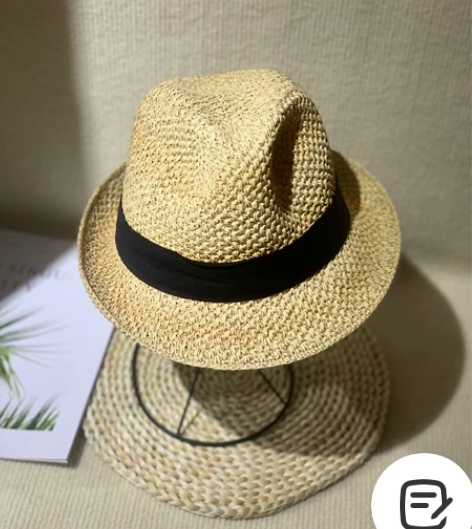 手工钩针小礼帽草帽,最后6顶颜色如图,亏本...