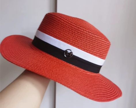 日本春夏季海边度假防晒遮阳帽子女士白色优雅...