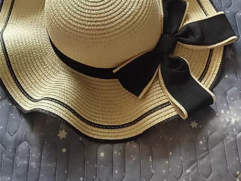 法式蝴蝶结草帽 全新 感兴趣的话点“我想要...