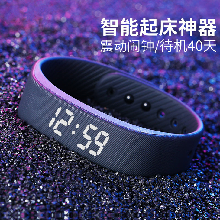 手表女学生简约夏季初中防水儿童电子表男孩闹...