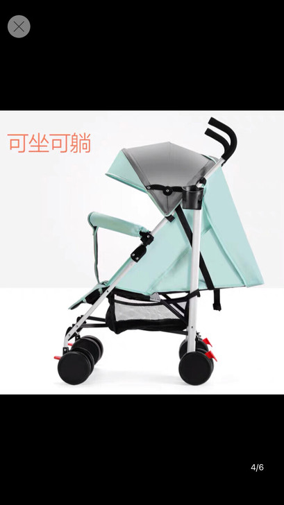 我的是深蓝色儿童手推车，可躺可坐，我是在实...
