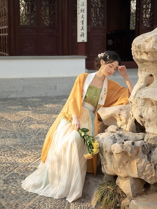 无衣饮羽原创汉服春夏《四月天》明制合领衫八...