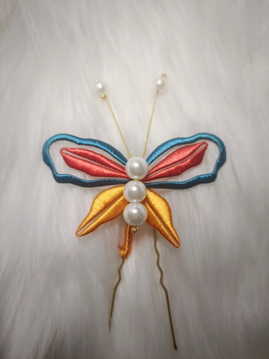 敦煌缠花蝴蝶I款汉服发饰