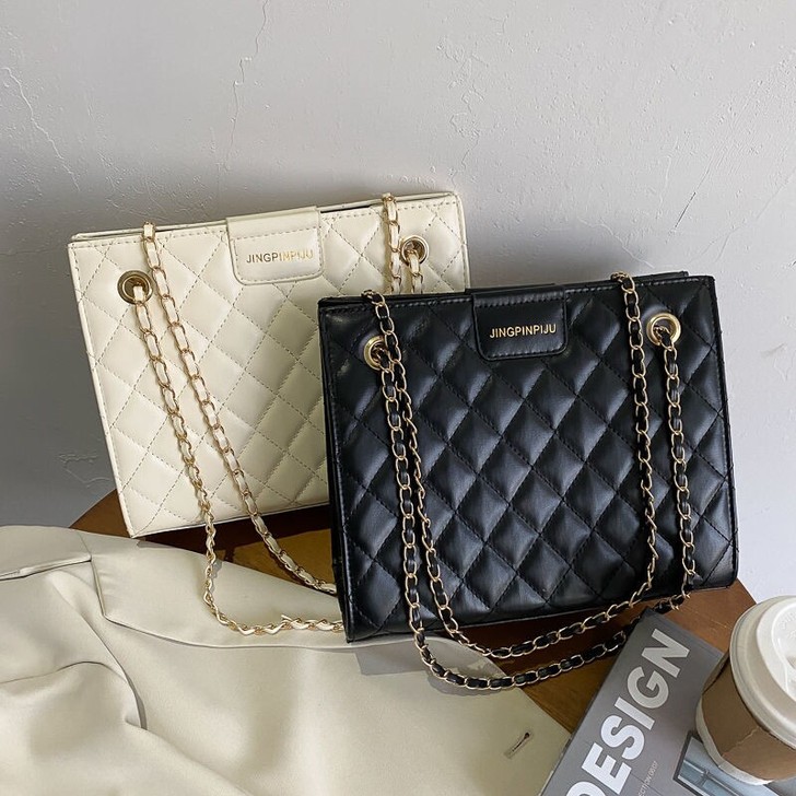 菱格链条包女斜挎包大容量女包夏季新款潮女包...