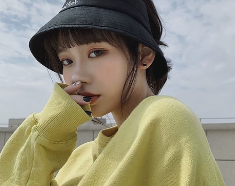 帽子女韩版潮夏款百搭半空顶渔夫帽日系网红港...