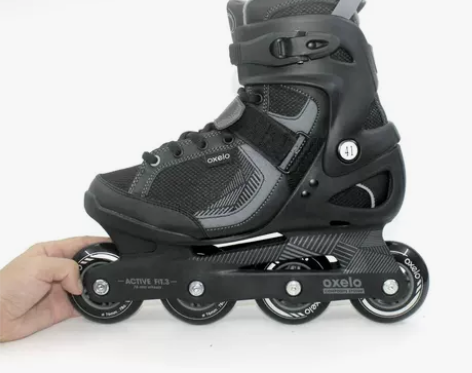 迪卡侬轮滑运动 成人男女舒适直排轮滑情侣旱...