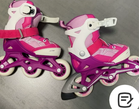 迪卡侬儿童轮滑鞋 滑轮鞋  旱冰鞋26-2...