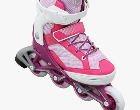 迪卡侬溜冰鞋8成新100出 护膝，防护帽一...