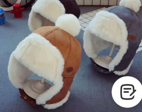 全新秋冬儿童宝宝帽子男童护耳雷锋帽潮韩版女...