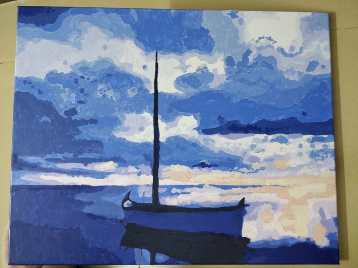 油画纯手绘 高质量轻奢笔触风景油画