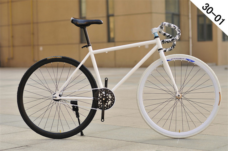 莱斯凯特死飞自行车26寸公路车学生男女款倒...