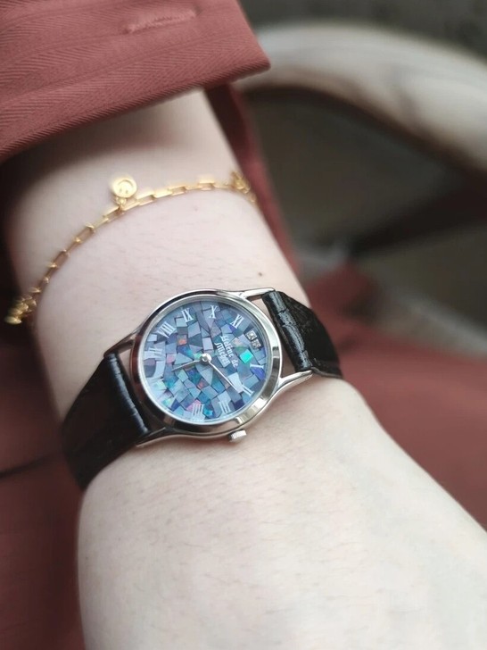 纯银opal女表中古表欧泊盘helene ...